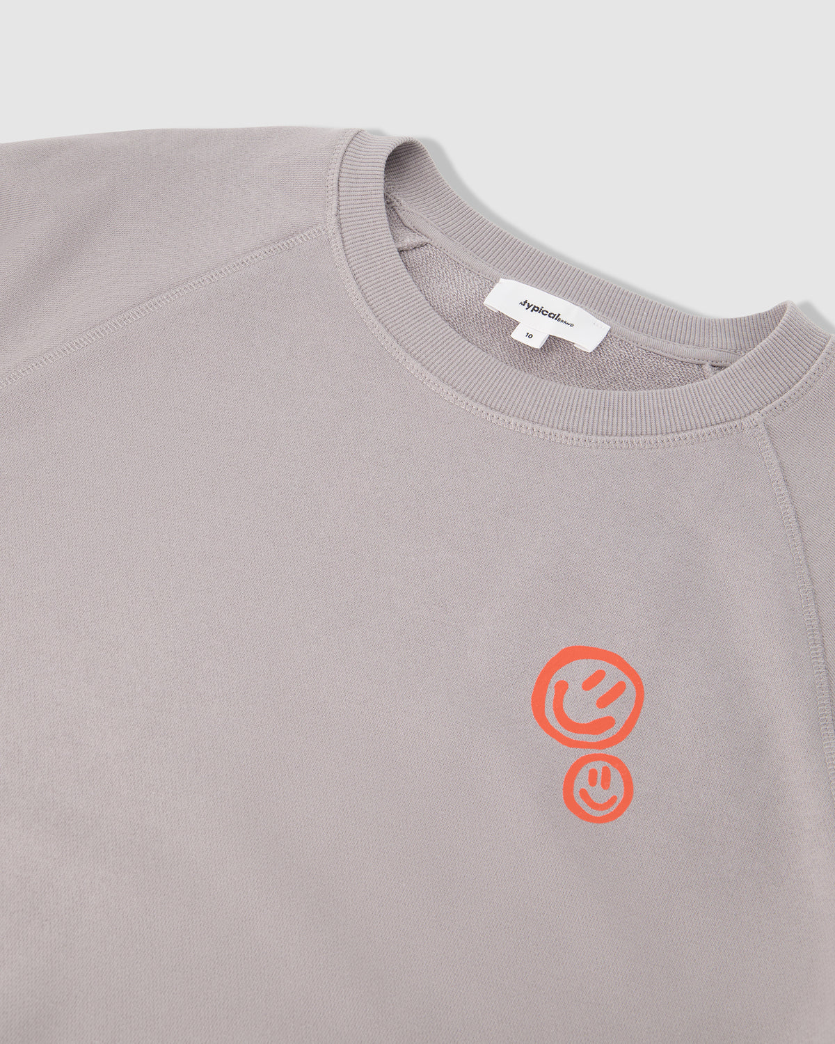 Double Smiley Print Crew Sweat