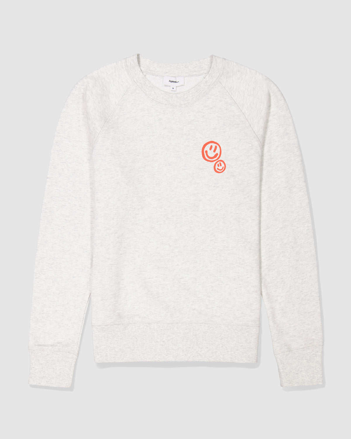 Double Smiley Print Crew Sweat