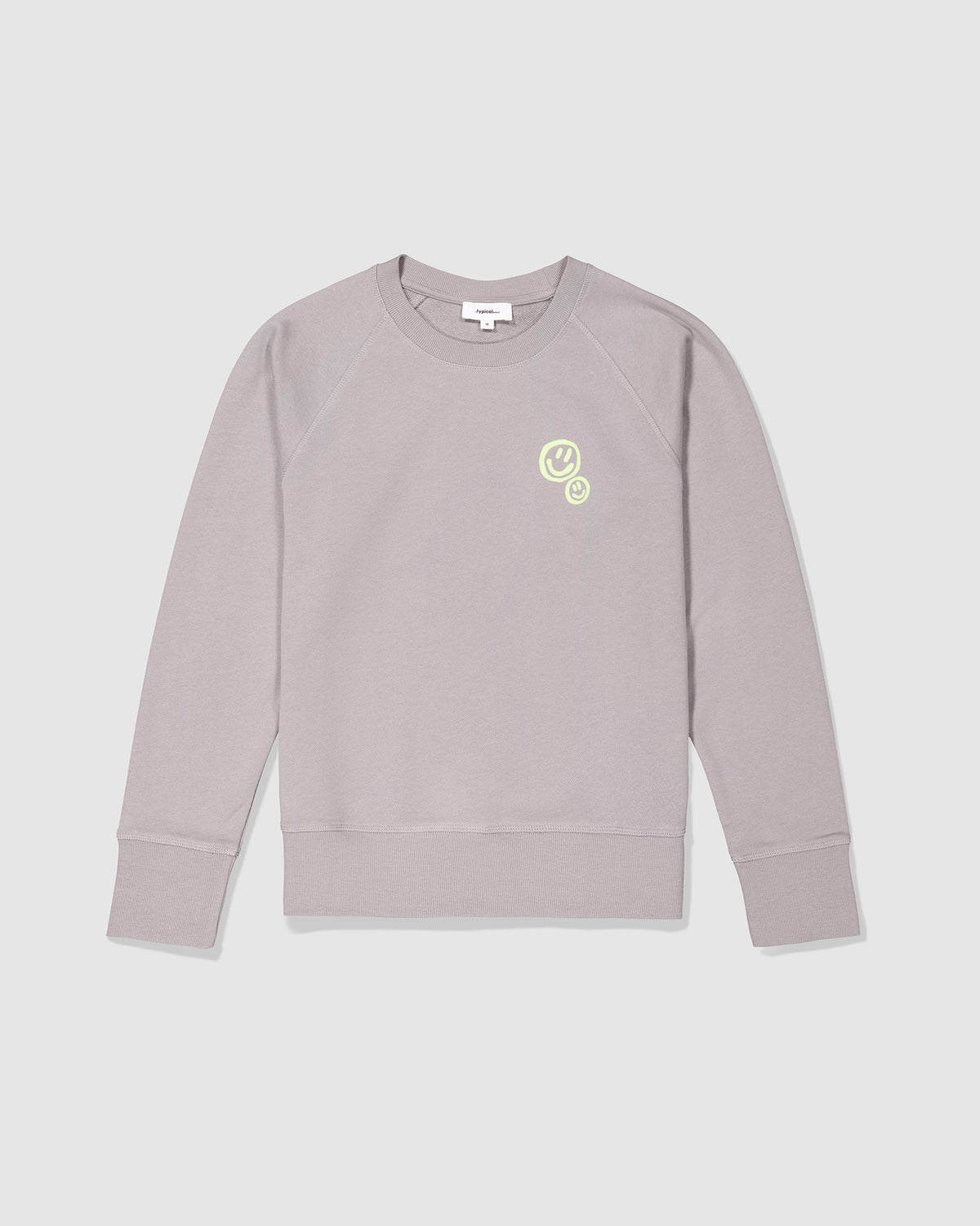 Double Smiley Print Crew Sweat