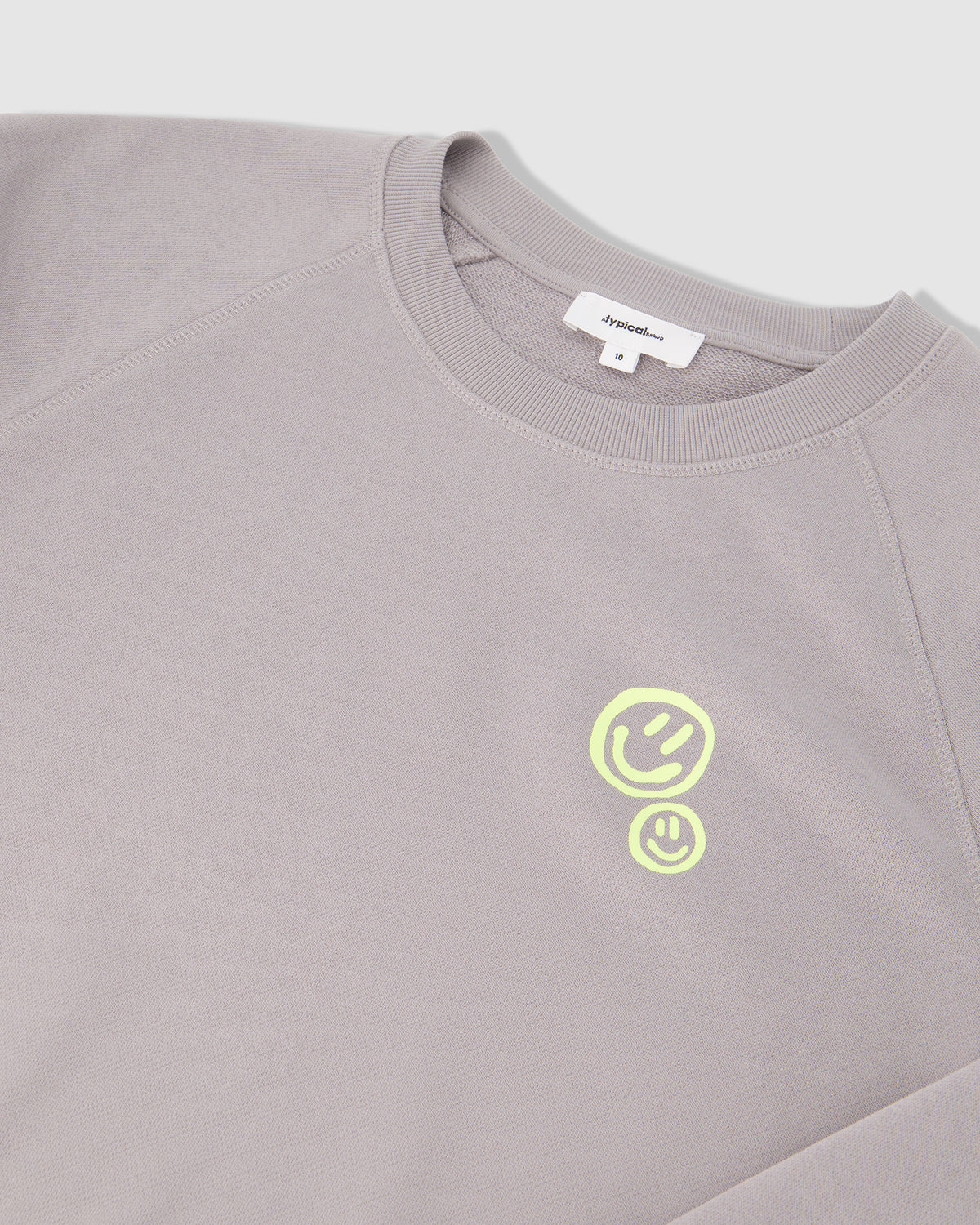 Double Smiley Print Crew Sweat