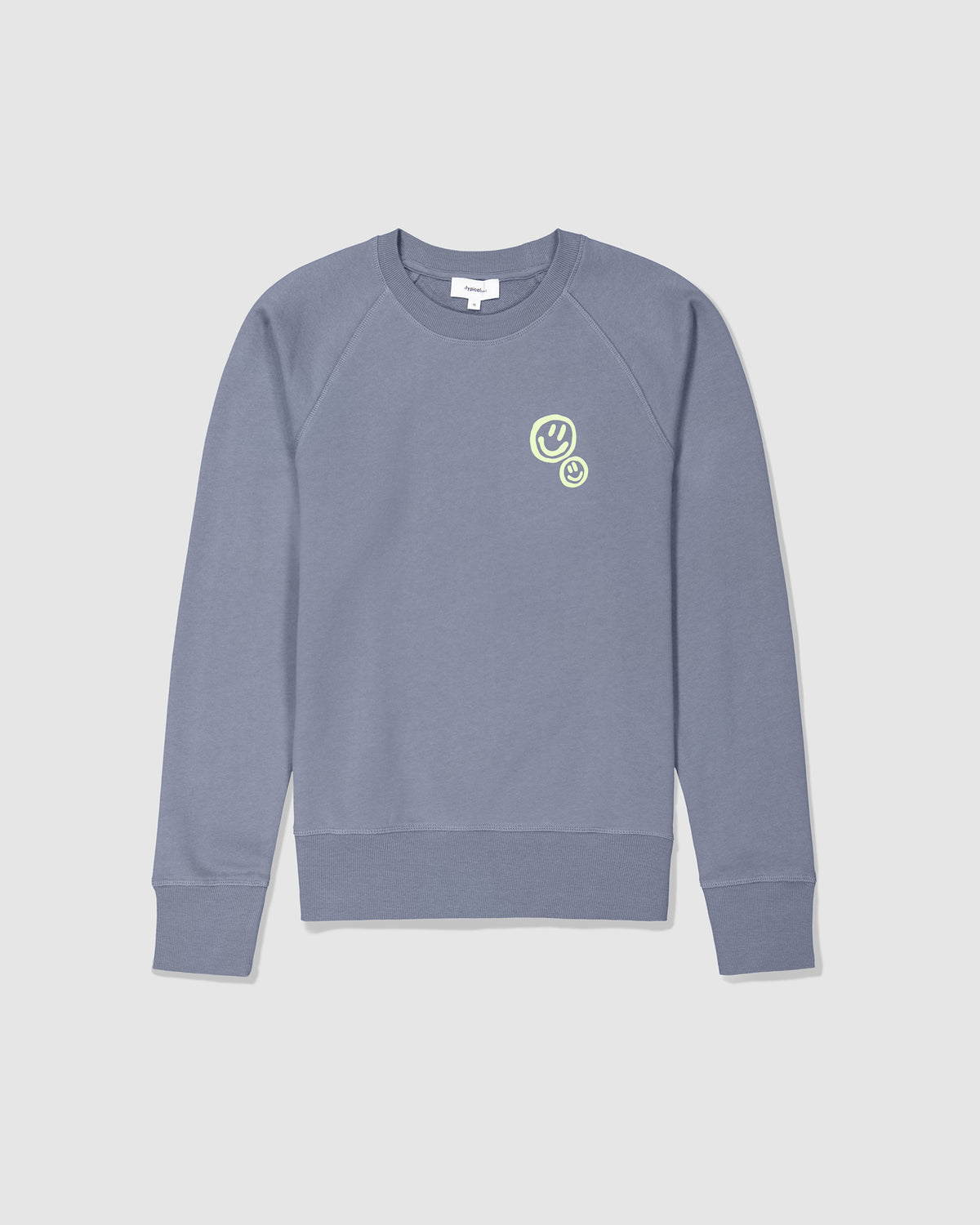 Double Smiley Print Crew Sweat