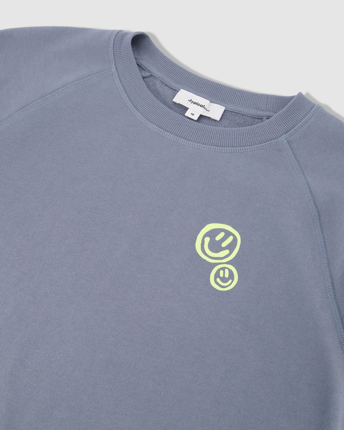 Double Smiley Print Crew Sweat